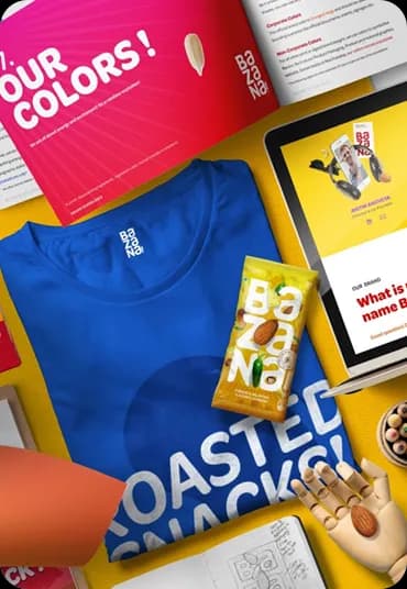 Branded packaging and merchandise designs