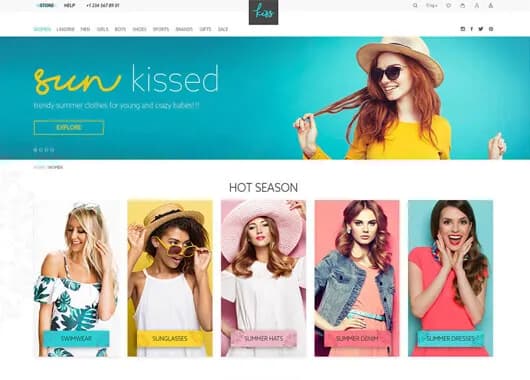 E-commerce website design from the Fragile Logic Studio portfolio